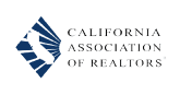 A green background with the words california association of realtors written in white.